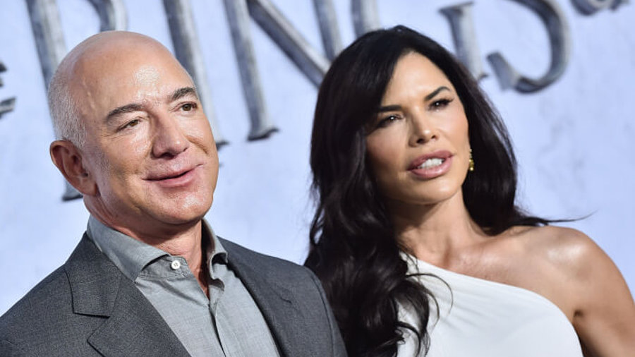 Amazon-Gründer Jeff Bezos mit seiner Partnerin Lauren Sanchez 