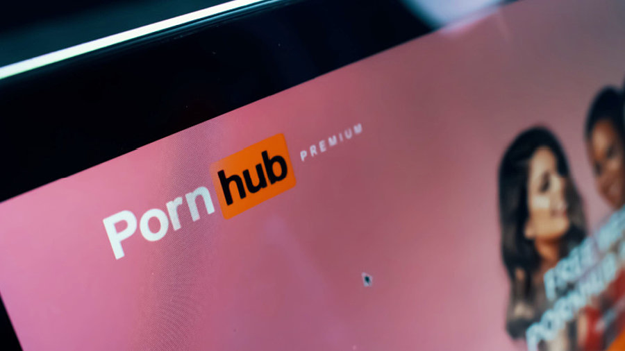 PornHub Seite auf Tablet