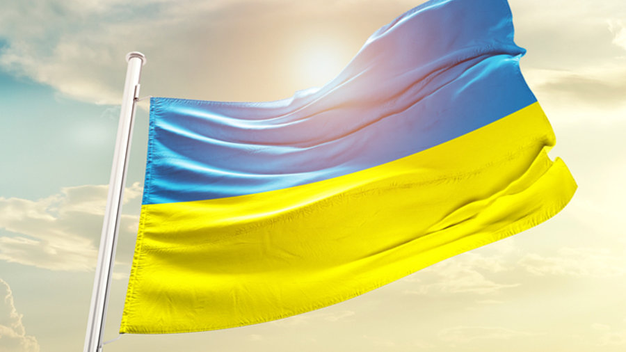 Ukraine Flagge