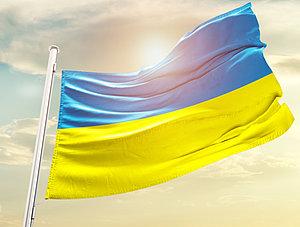 Ukraine Flagge