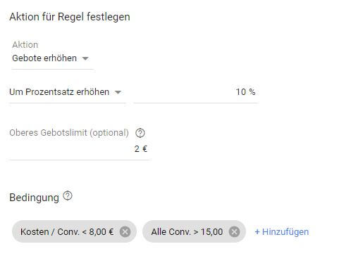 4 Regeln Gebote anpassen Schritt 2 Einstellg