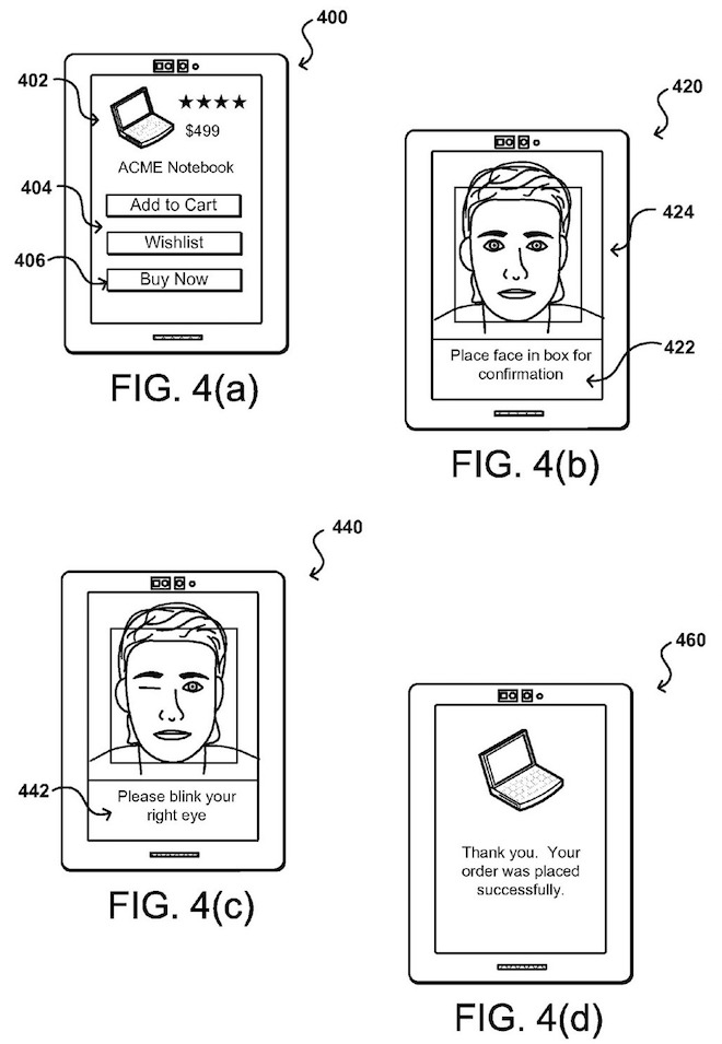 Patenzeichnung Pay by Selfie