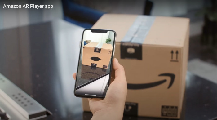 Amazon, Screenshot der App - Amazon-Paket spricht