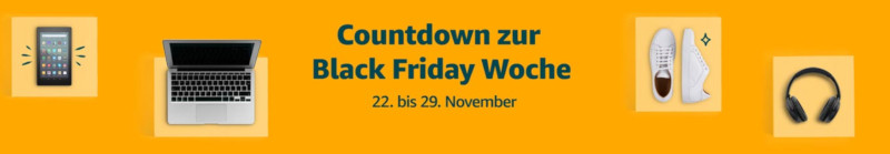 Amazon-Banner zur Black Friday Woche