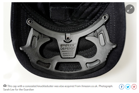 Amazon: Basecap mit integriertem Schlagring; Screenshot The Guardian