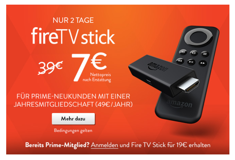 Screenshot Werbung Amazon Fire TV Stick 