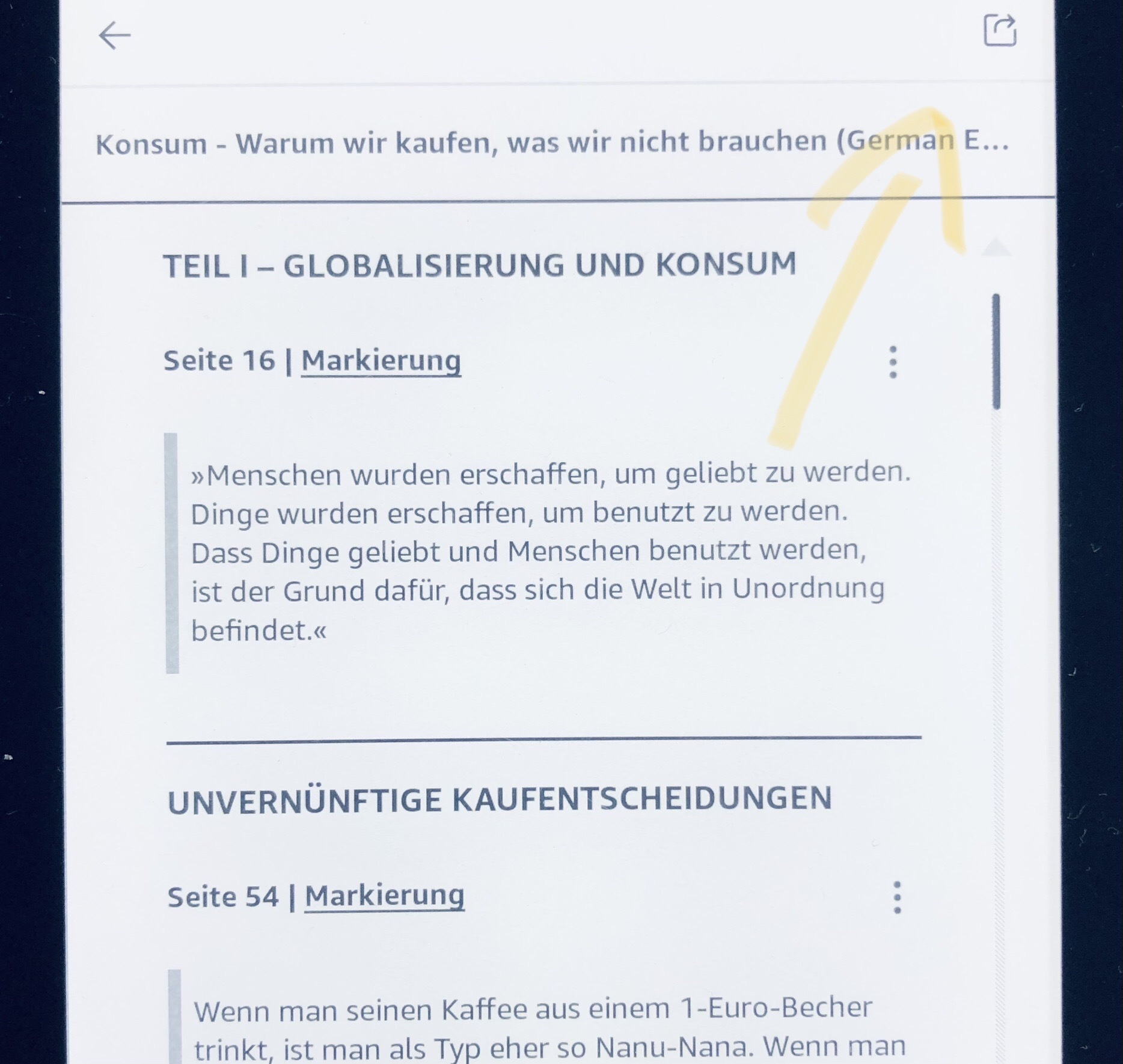 Amazon Kindle-Notizen und -Markierungen aus dem Kindle-Notizbuch heraus exportieren