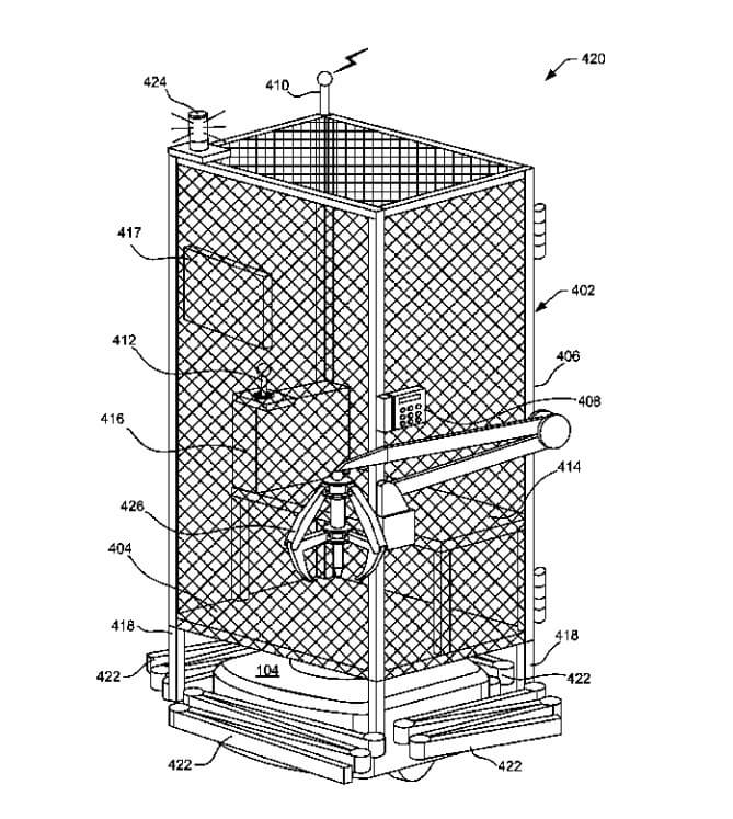 Patent von Amazon für einen logistischen Käfig