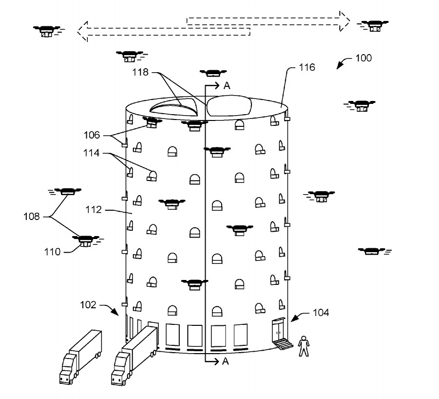 Patent für Drohnen-Turm von Amazon