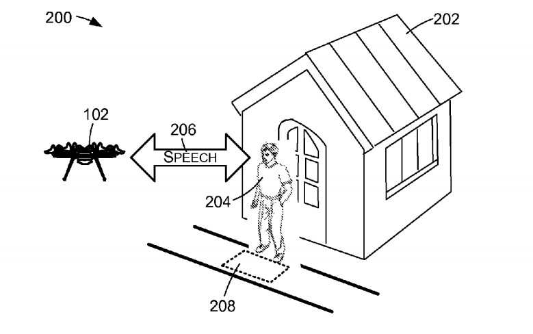 Patent für sprechende Drohne von Amazon