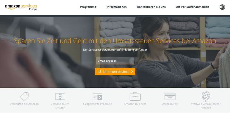 Amazon Umsatzsteuer-Service
