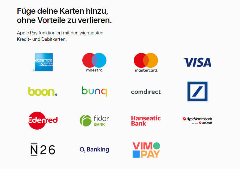 Screenshot Website: Apple Pay