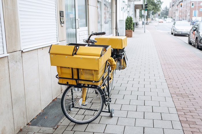 Zustellfahrrad der Deutschen Post