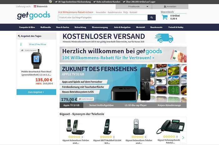 Screenshot GetGoods.com