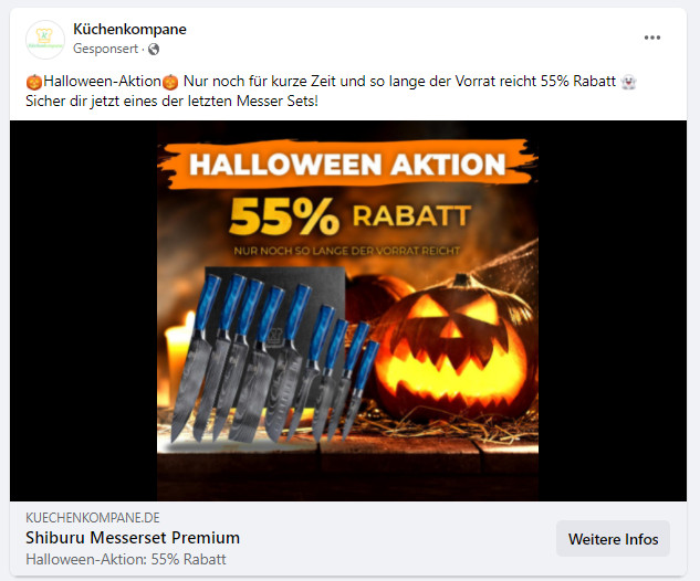 Halloween 2021 Kuechenkumpane Screenshot