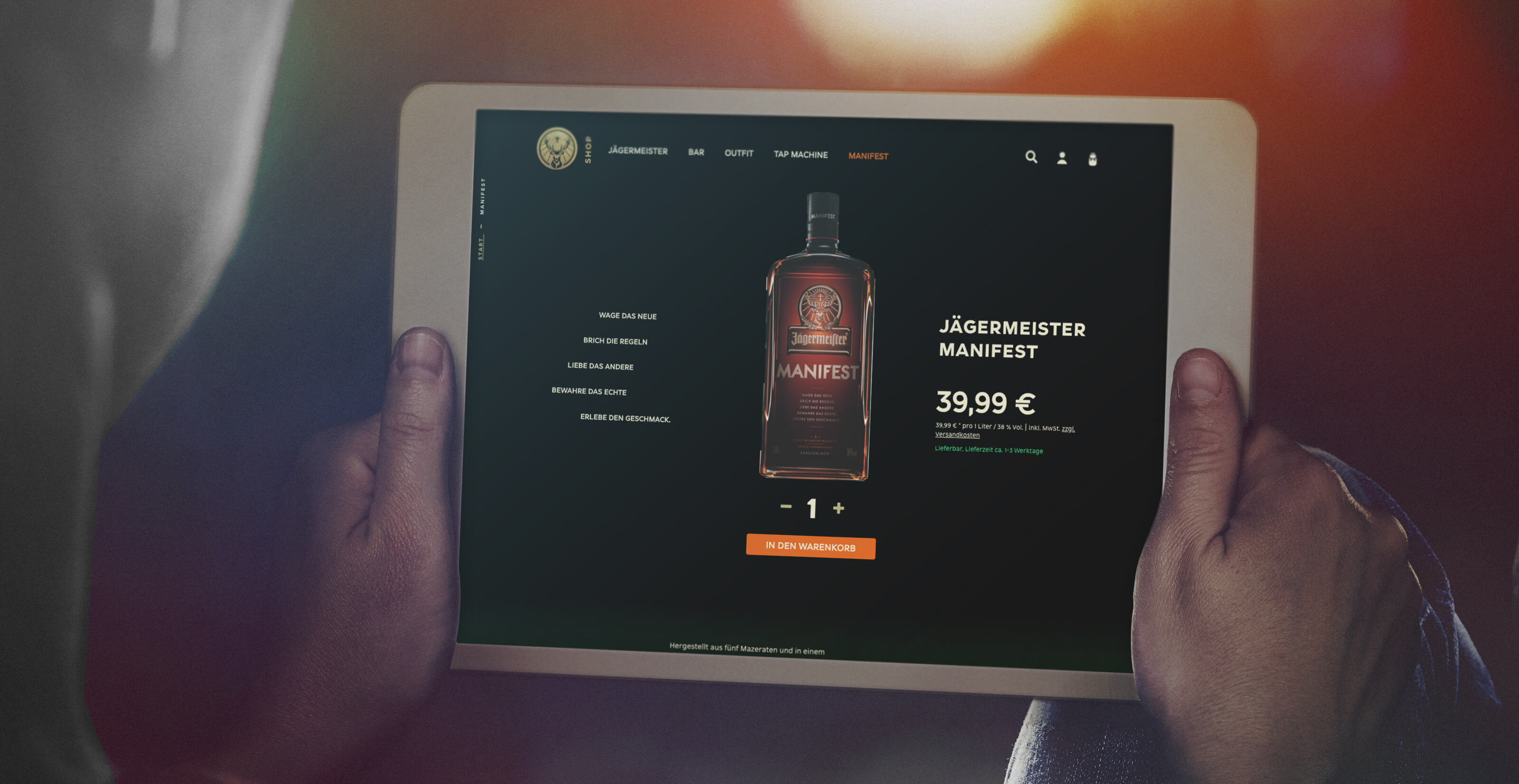 Webshop Jägermeister