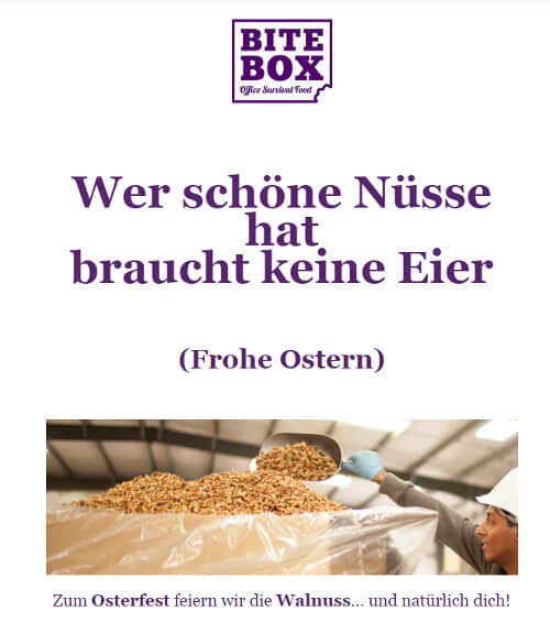 Ostern 2017: „Wer schöne Nüsse hat, braucht keine Eier!“