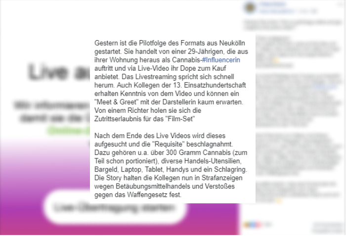 Polizei auf Facebook