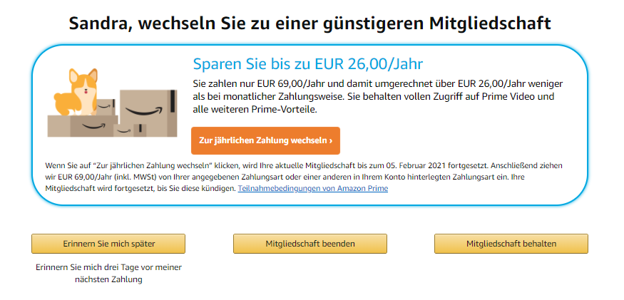 Screenshot Amazon