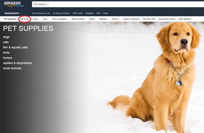 Pet Profile bei Amazon.com