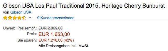 Screenshot Amazon Preise