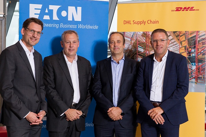 Vertreter von Eaton & DHL Supply Chain