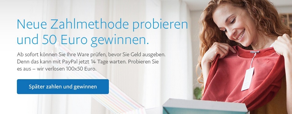 Paypal testet neue Bezahloption.