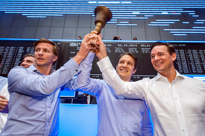 Rocket-Internet-Management beim Börsengang