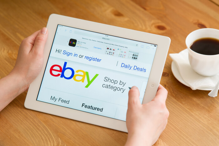 Ebay auf Tablet