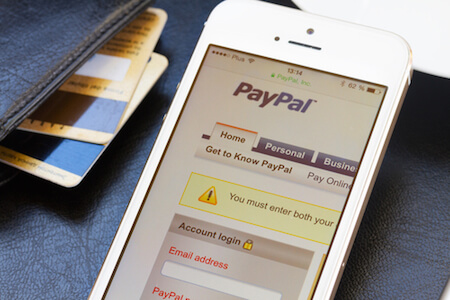 Paypal-Login falsch