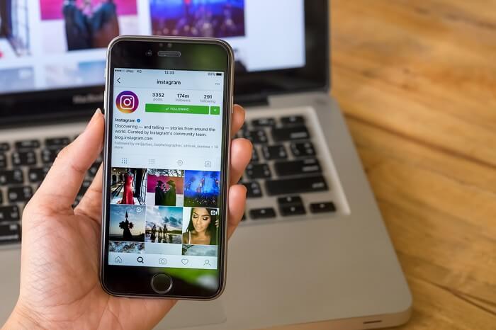 Instagram auf Smartphone