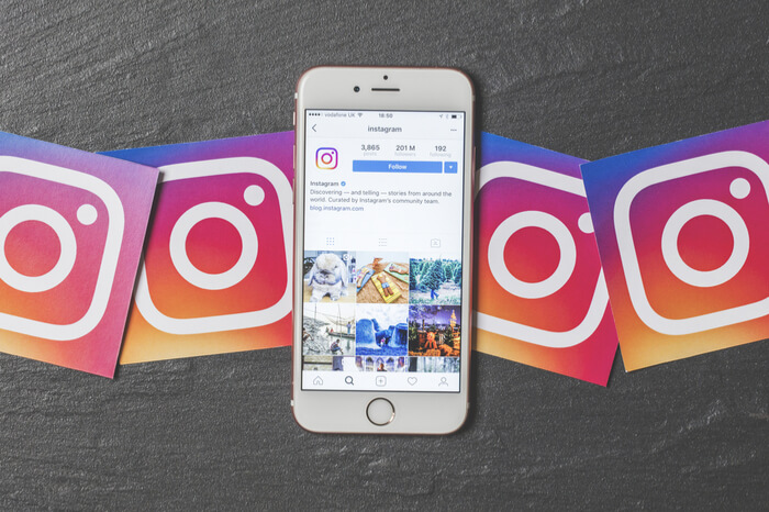 Instagram auf Smartphone