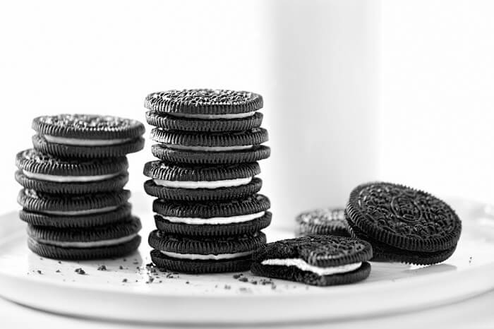 Gestapelte Oreo-Kekse