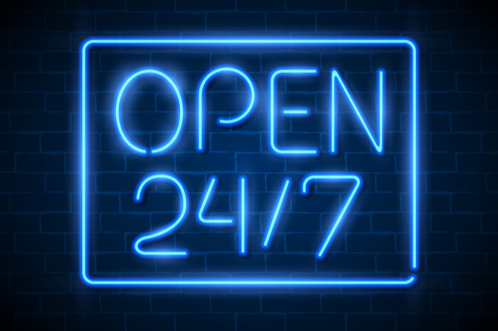 Open 24/7