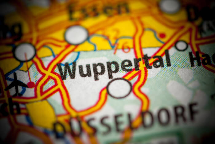 Wuppertal auf der Landkarte