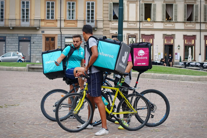 Fahrer Foodora und Deliveroo