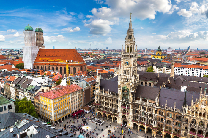 München aus der Vogelperspektive