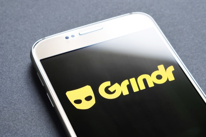 Grindr-App auf Smartphone